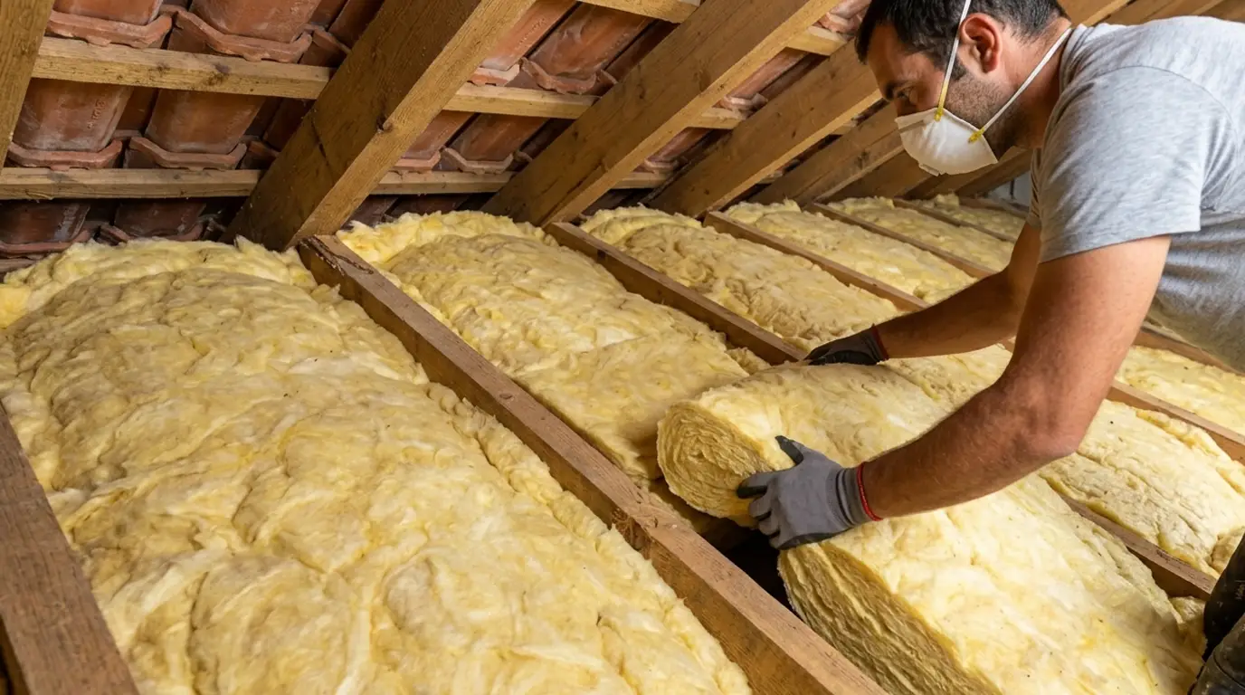 Isolation thermique des combles par soufflage à Melle